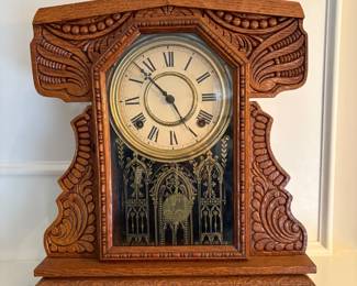 Antique Gingerbread Mantel Clock