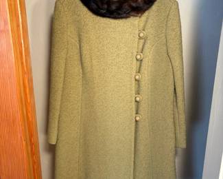 Fur Trimmed Ladies Coat