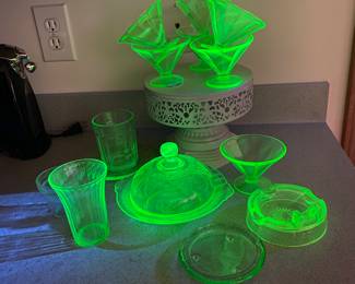 Uranium glass.