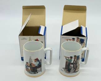 44 VintageNormanRockwellSeafarersCollectionPorcelainTankards