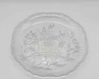 110 MikasaWinterWonderlandGlassPlatter