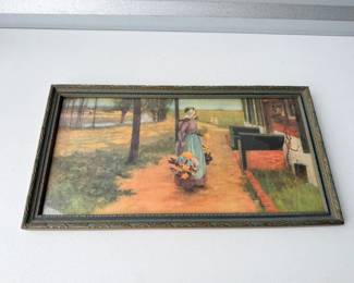 120 GeorgeHitchcock1887FlowerGirlinHollandPrint