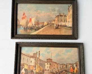 53 VenetianCanalScenePrintsFramed