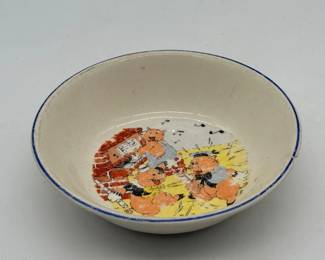 76 VintageWaltDisneysThreeLittlePigsChildsBowl