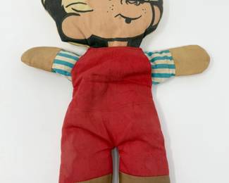104 VintagePrintedFaceClothDoll