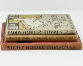 37 AntiqueChildrensBooksDaddyGanderUncleWiggilyNightBefore
