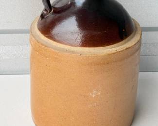 122 VintageTwoTonedStonewareJug