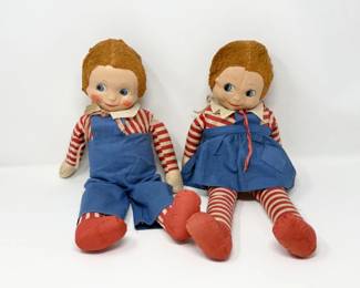 17 VintageRaggedyAnnAndyDolls