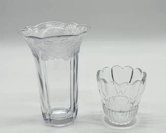108 MikassaStudioNovaCrystalVaseShannonCrystalCandleHolder