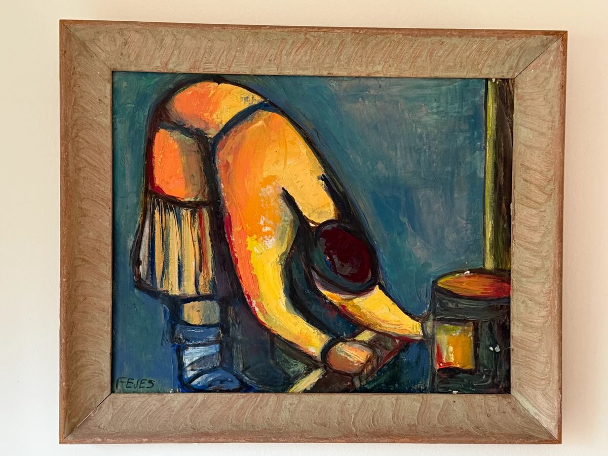 Original oil painting by Alaskan artist Claire Fejes