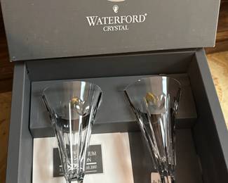 Waterford Crystal "Love" Toasting Flutes