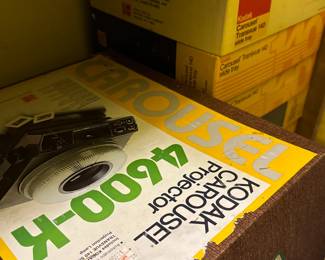 Kodak Carousels and Projector 