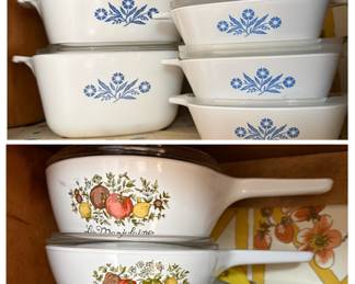 Corningware -  Blue Cornflower and Spice of Life
