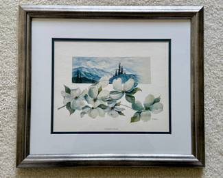 Matted and Framed Art - "Tennessee in Bloom" - N DePorter