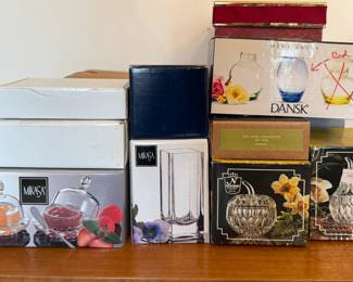 Glassware with Boxes