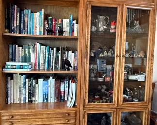Stanley Bookshelf with Glass Cabinet 
