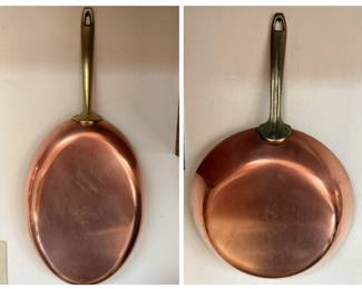 Copper Frying Pans - Paul Revere 