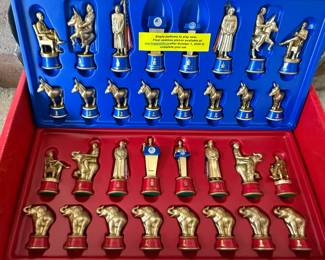 Bulbhead 2020 Battle for the White House Chess Set