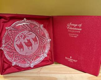 Waterford Crystal Songs of Christmas Plate  - "O Holy Night"
