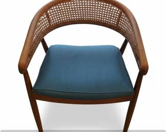 James Mont King Cole Style Bentwood Cane Armchair