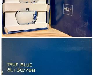 Sugar and Creamer Set - Mikasa True Blue 