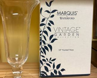 Marquis by Waterford Vintage Garden Footed Vase