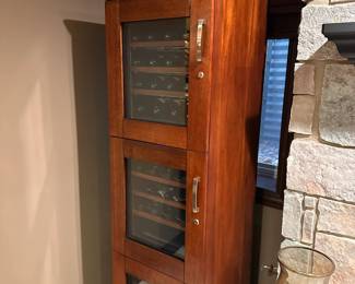 Wine fridge with locks by Wine Enthusiast — There are two of them!