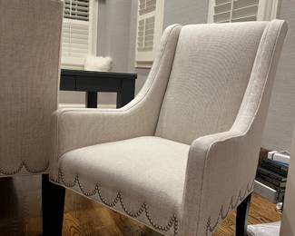 Desk Chairs with nail details - available for presale. Contact Patty at 847-772-0404 for more details.