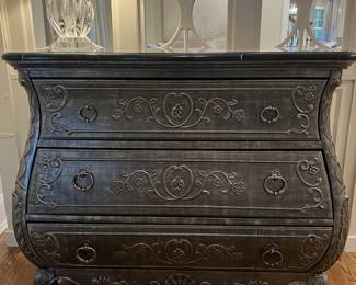 Available for presale - measures 39 1/2"H x 48"W x 20"D. Contact Patty at 847-772-0404 for more details.