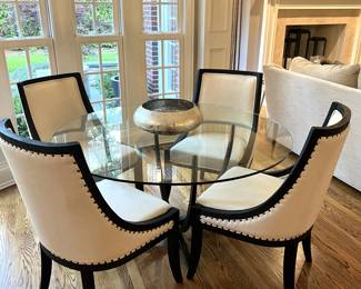 Available for presale - Table measures 54" in diameter. Contact Patty at 847-772-0404 for more details.