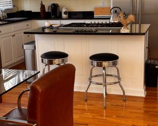 2  William Sonoma Home 24" diner stools