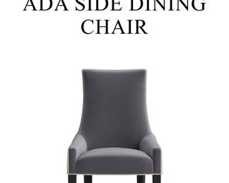 Have two black Mitchell gold and Bob Williams. ADA side chairs.
Beautiful detail and very comfortable. Work perfectly with the four cream chairs we have.