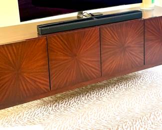 Williams Sonoma Home burl wood  cabinet 