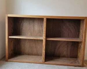 Solid Oak Wooden Bookshelf Unit