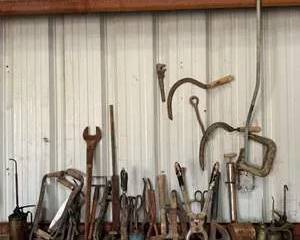 Mixed Vintage Hand Tools and Oil Cans Lot