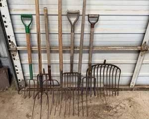 Antique and Vintage Pitchfork and Garden Fork Collection