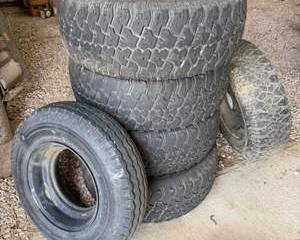 Set of Used Tires Including BFGoodrich All-Terrain T/A KO