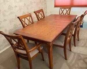 1970s Legacy Walnut Mid Century Extendable Dining Table