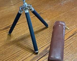Vintage Bilora Tripod Made in Germany with Leather Case