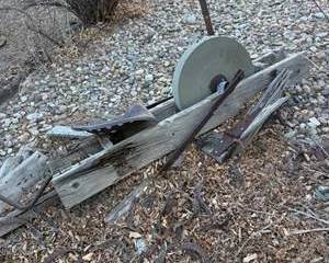 Vintage 20th Century Grinding Wheel and Miscellaneous Workshop Tools