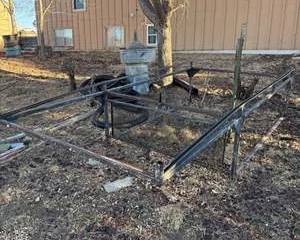 Fabricated Metal Canopy Frame Structure