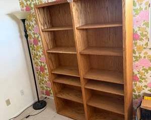 Classic Oak Wood Bookshelf
