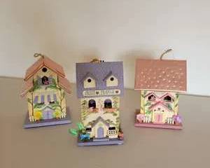 Hand-Painted Wooden Birdhouses
