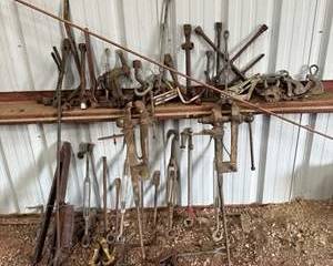 Vintage Assorted Antique Farm and Railroad Tools Lot