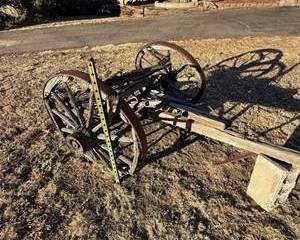 Antique Wooden Horse-Drawn Farm Implement