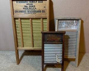 Classic Columbus Washboard Co. Washboards