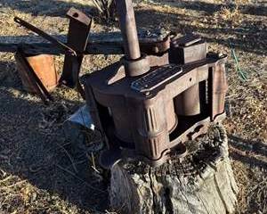 Antique 1900s JONES BROS Saw Trailer No. 3