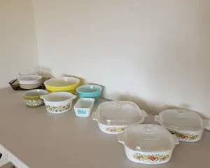 Vintage Pyrex and Fire-King Glassware