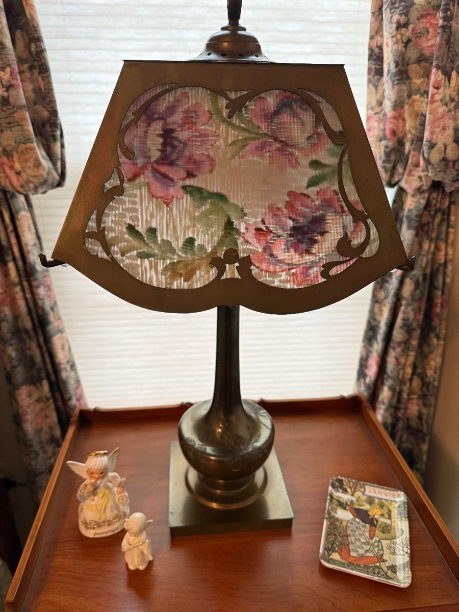 Original Pairpoint Brass and Reverse Shade Lamp- $750 