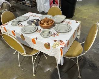 Charming Vintage Outdoor Cafe Set